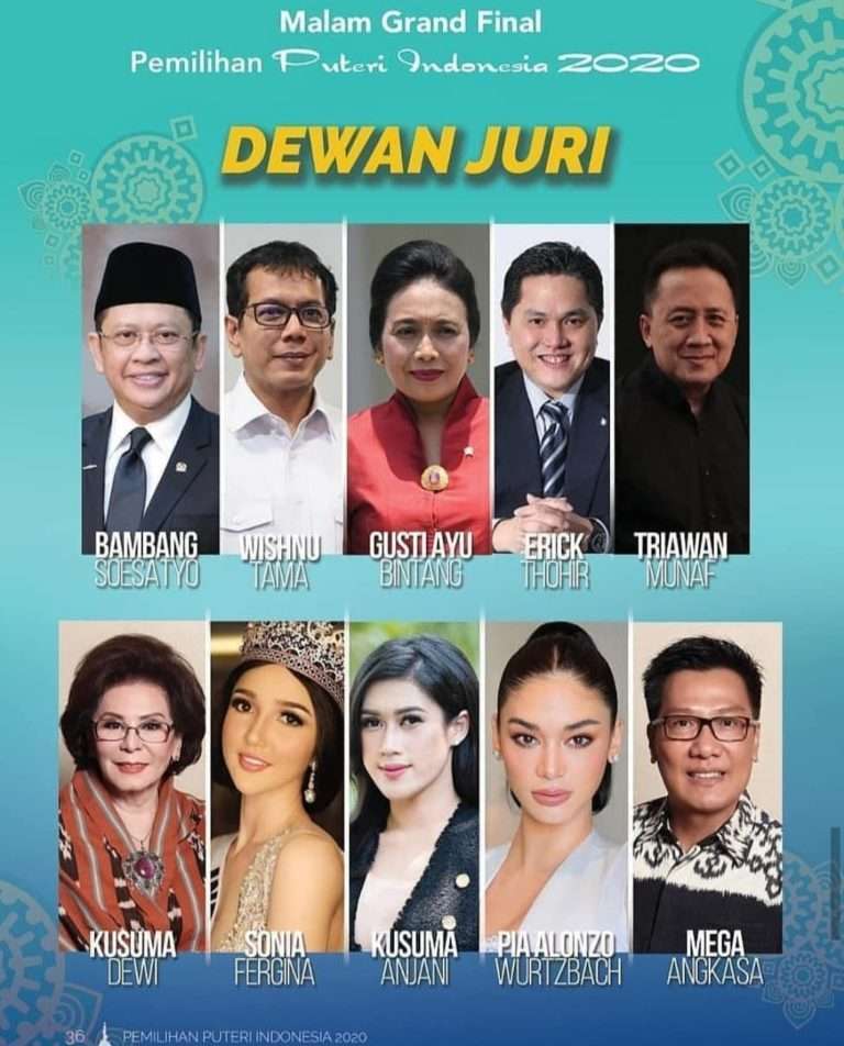 Juri Malam Final Puteri Indonesia 2020