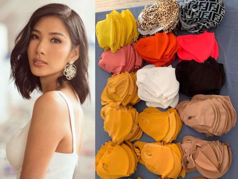 Mia Hoang Miss Universe Vietnam 2019 Bagikan Masker Yang Ia Buat Sendiri