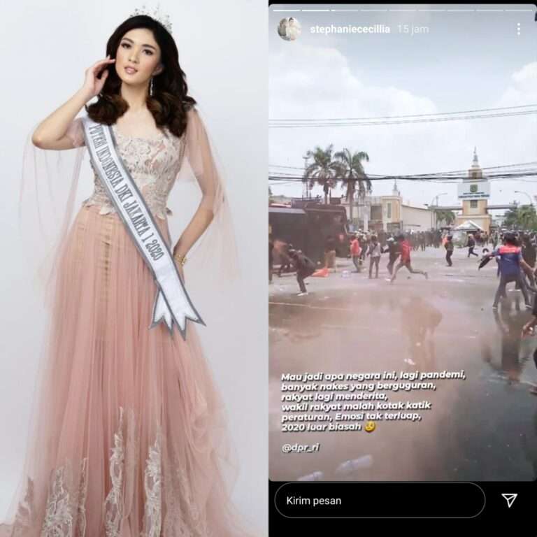 9 Pelaku Pageants Indonesia Suarakan Opini Mereka Tentang Demo Buruh Yang Berakhir Ricuh