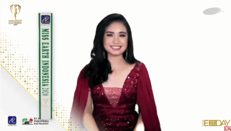 Monica Khonado Jurnalis TVRI Sulawesi Utara Winner Miss Earth Indonesia 2020