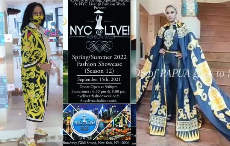 Indah Darry Designer Asal Indonesia Bawa “Insos of Papua” Di New York Fashion Week 2022