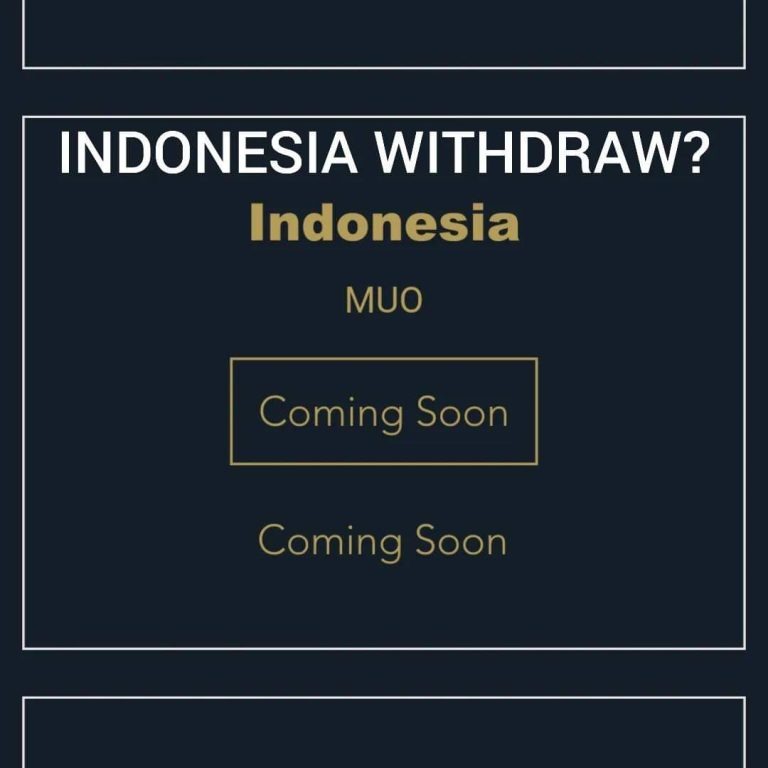 Indonesia Withrdaw di Miss Universe 2024?