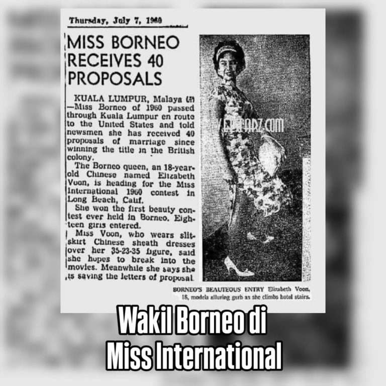 Wakil Borneo di Miss International 1960