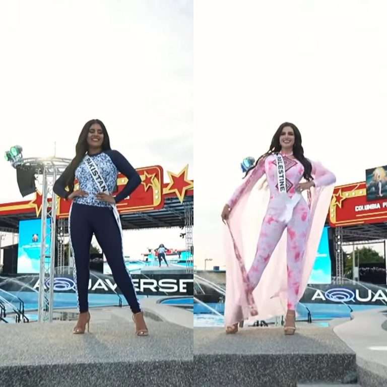 Miss Universe Pakistan dan Palestine Pakai Pakaian Renang Tertutup