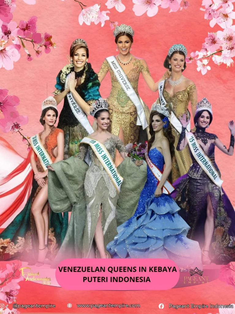 Venezuelan Queens in Kebaya Puteri Indonesia